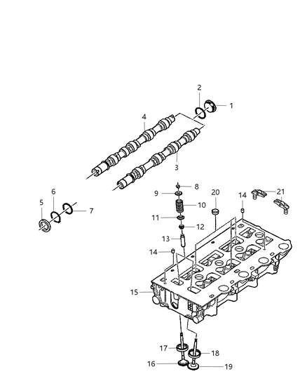 2004 Jeep Liberty Camshaft & Valves Diagram 2 - Thumbnail