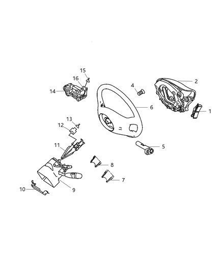 2009 Dodge Sprinter 3500 Module Steering Control Diagram for 68010437AA