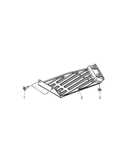 2006 Jeep Commander Skid Plate Diagram 2 - Thumbnail