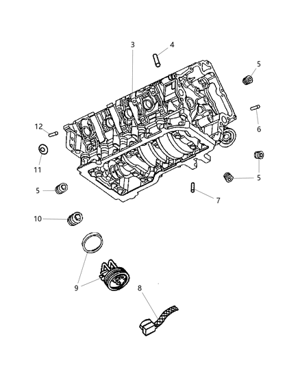 2006 Jeep Commander Cylinder Block Diagram 2 - Thumbnail