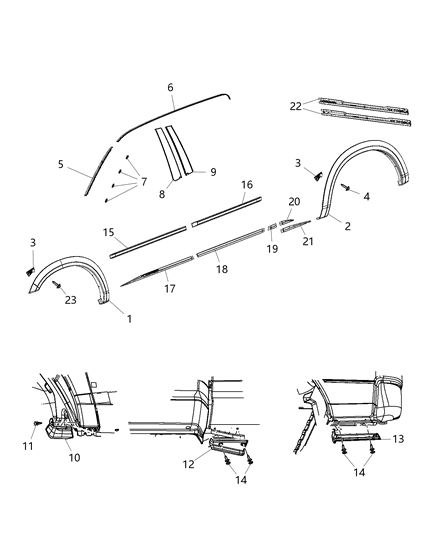 2018 Ram 1500 Protector, Front Passenger Side Diagram for 55372934AE