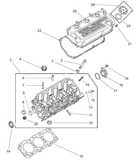 1997 Chrysler Cirrus Cylinder Head Diagram 3 - Thumbnail