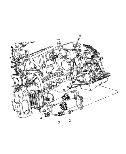 2005 Dodge Neon Starter Diagram 1 - Thumbnail