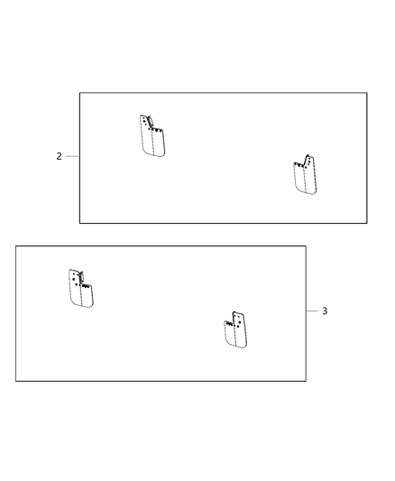 2014 Ram ProMaster 3500 Guard Kit Splash Flat Front Diagram for 82213967
