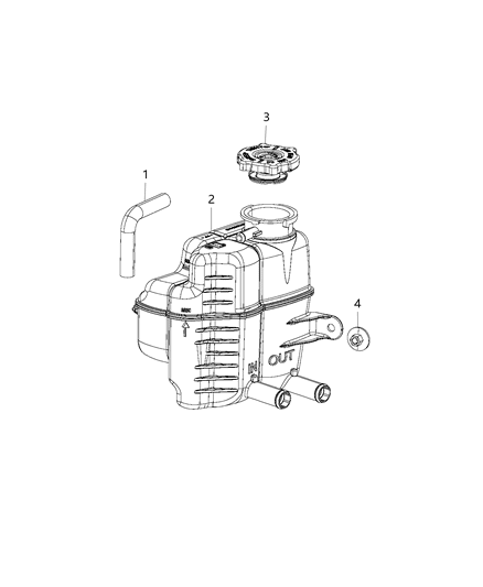 2018 Chrysler Pacifica Reservoir Cap Diagram for 52126357AA