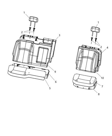 2011 Ram 1500 Quad Cab Rear Seat Diagram 6 - Thumbnail