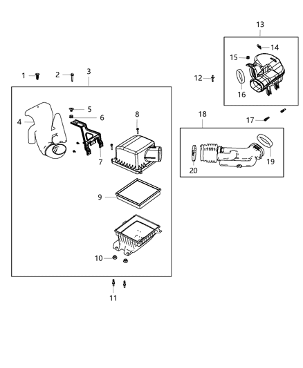 2014 Chrysler 200 Lower Center Pillar Trim Fastener, Front Diagram for 6508728AA