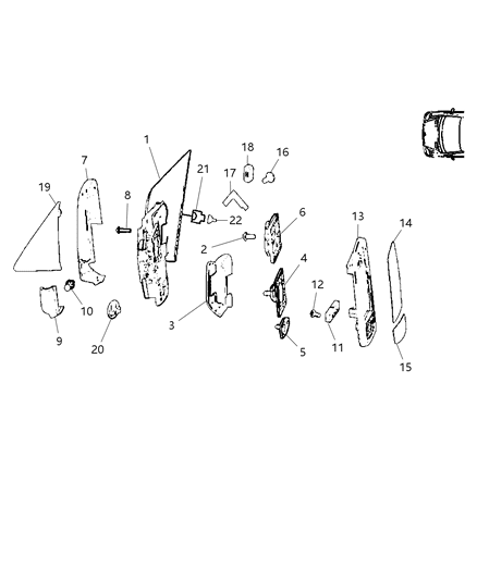 2008 Dodge Sprinter 2500 Outside Rear View Mirror Diagram 2 - Thumbnail