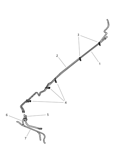 1997 Jeep Wrangler Fuel Lines, Rear Diagram 2 - Thumbnail