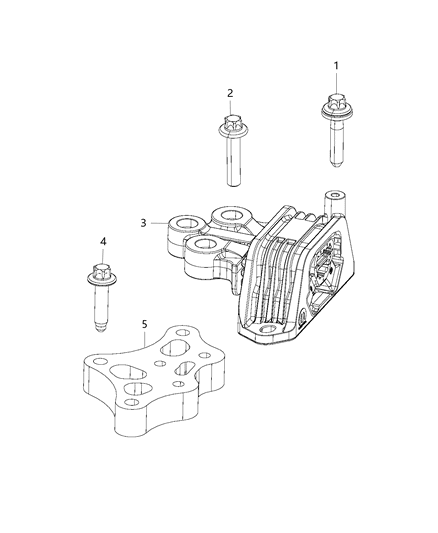 2018 Jeep Compass Engine Mounting Left Side Diagram 1 - Thumbnail