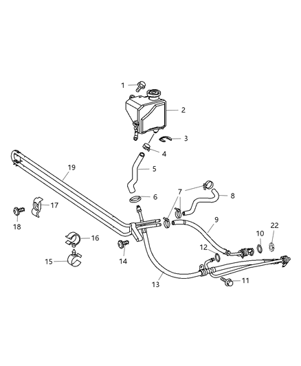 2007 Dodge Sprinter 3500 Power Steering Pressure Hose Diagram for 68031748AA
