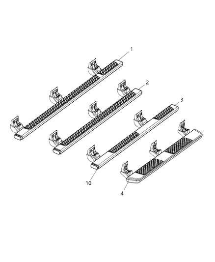 2016 Ram 1500 Step Side Diagram for 68304602AA