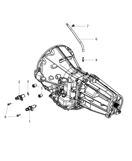 2009 Jeep Wrangler Sensors , Vents And Quick Connectors Diagram 1 - Thumbnail