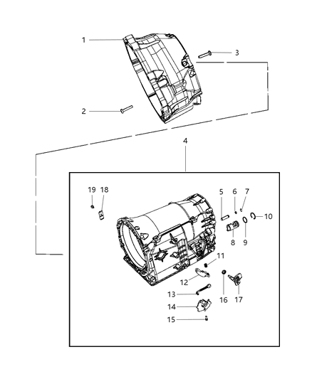 2018 Jeep Wrangler JK (Previous-generation) Case Diagram