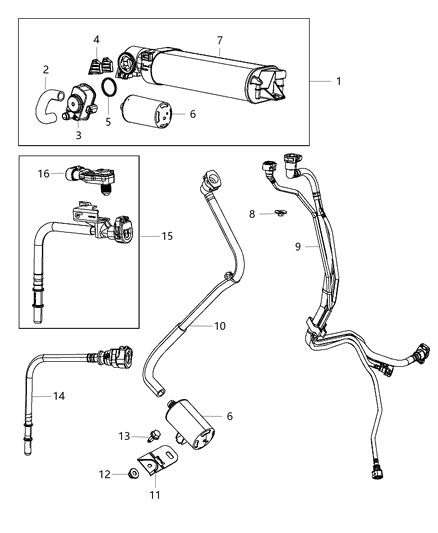 2014 Chrysler 300 Air Filter Diagram for 4891564AC