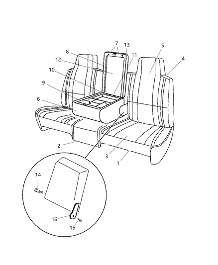 1997 Dodge Ram 3500 Front Seat Diagram 7 - Thumbnail