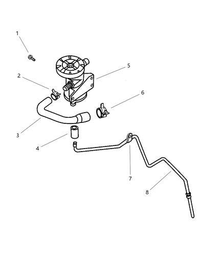 1999 Jeep Grand Cherokee Crankcase Ventilation Diagram 1 - Thumbnail