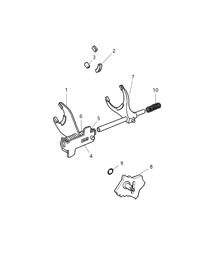 2011 Ram Dakota Forks And Rails Diagram 1 - Thumbnail