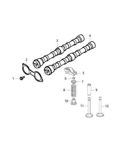 2014 Ram ProMaster 2500 Camshaft Diagram for 68172837AA