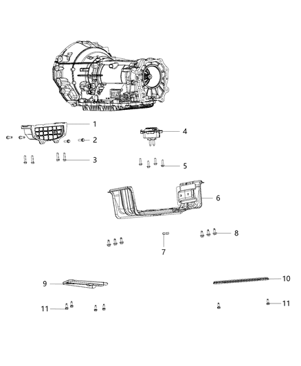 2017 Dodge Durango Transmission Support Diagram 4 - Thumbnail