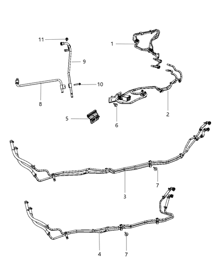 2011 Ram 3500 Cab Chassis A/C Urea Plumbing Diagram