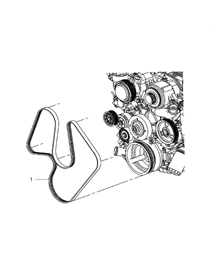 2007 Jeep Grand Cherokee Drive Belts Diagram 2 - Thumbnail