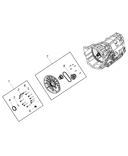 2013 Chrysler 300 Seal Impeller Diagram for 68174114AA