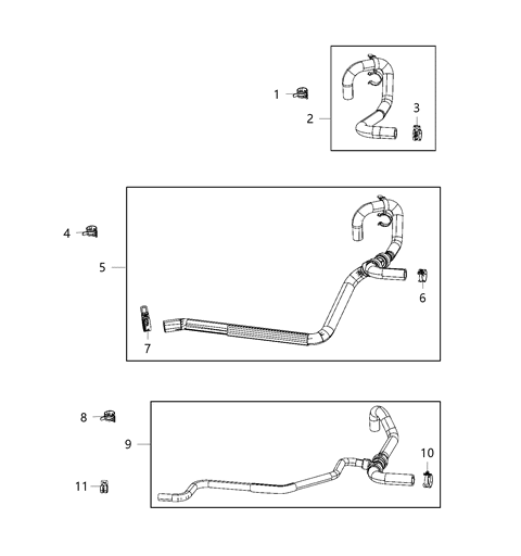 2019 Dodge Challenger Return Hose Diagram for 68193882AD