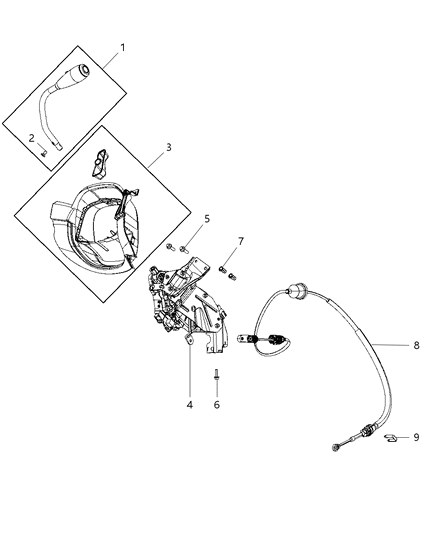 2017 Dodge Charger Shifter Diagram for 68110830AF
