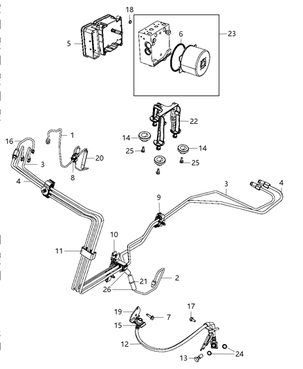 2011 Dodge Challenger Control Module Diagram for 68089524AC