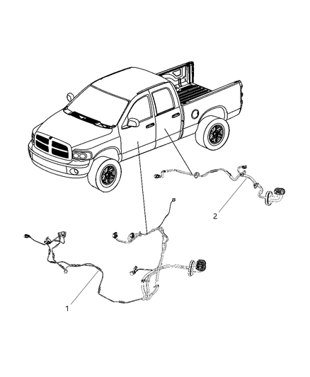 2009 Dodge Ram 3500 Pickup Wiring Doors Diagram
