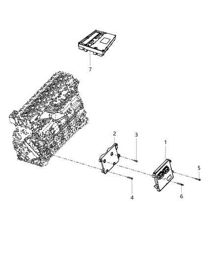 2015 Ram 2500 Modules, Engine Compartment Diagram 1 - Thumbnail