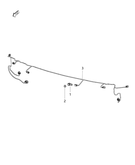 2015 Jeep Cherokee Module Parking Assist Diagram for 56038998AJ
