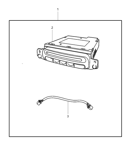 2002 Dodge Grand Caravan Changer CD Serviced In Package Only Diagram for 56038531AE