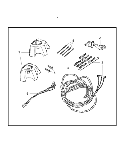 2007 Jeep Patriot Lower Cover, Beige Diagram for 1EB84DK7AB