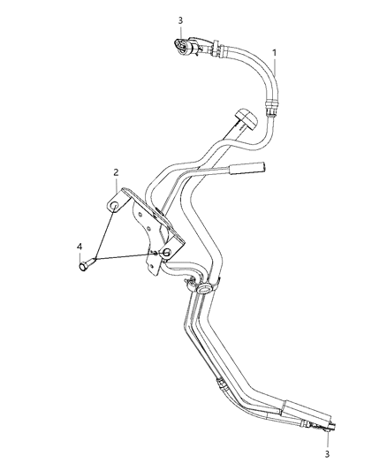 2008 Dodge Ram 3500 Cab Chassis Fuel Lines & Related Diagram
