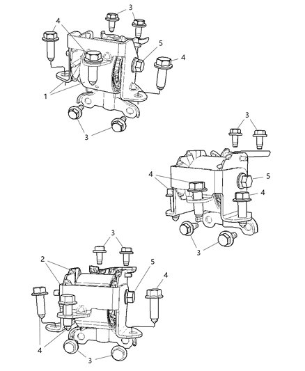 2007 Jeep Patriot Insulator Engine Mount Diagram for 5105669AD