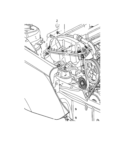 2010 Chrysler Sebring Ground Straps Diagram 1 - Thumbnail