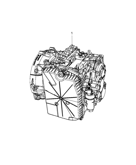 2008 Dodge Avenger Transmission / Transaxle Assembly of Automatic Transmission Diagram 3 - Thumbnail