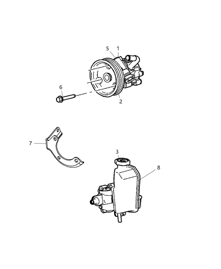2007 Jeep Grand Cherokee Caution Label Diagram for 52124056AA