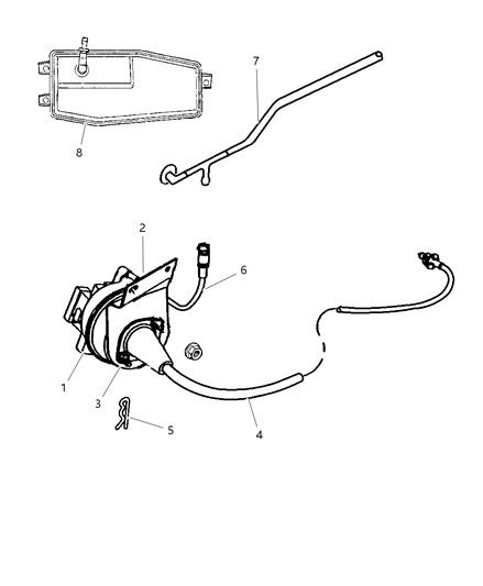 2000 Dodge Dakota Harness Diagram for 55055908AC