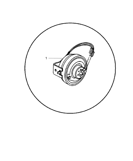 2001 Dodge Ram 2500 Regular Cab Horn & Mounting Diagram