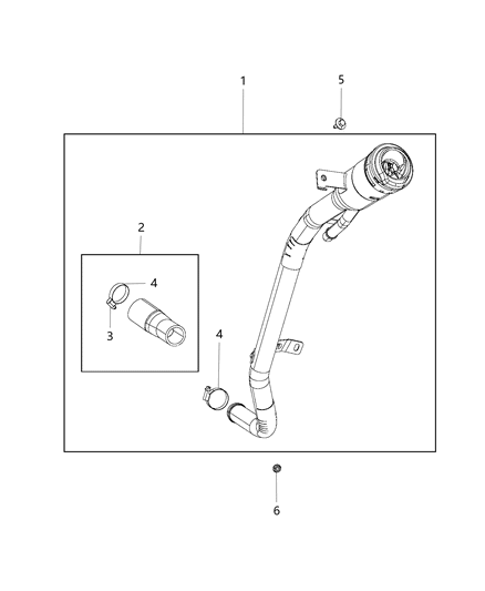 2020 Jeep Compass Fuel Tank Filler Tube Diagram