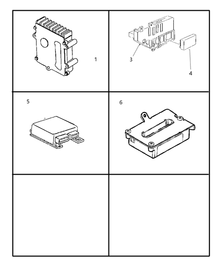 1997 Chrysler Cirrus Diagnostic Module Diagram for 4602315