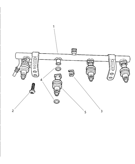 2000 Chrysler Sebring Convertible Fuel Rail Diagram 1 - Thumbnail