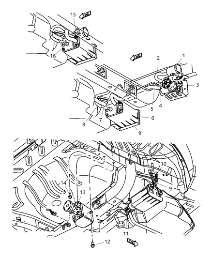 2002 Dodge Neon Hose Diagram for 4891047AC