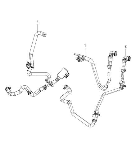 2018 Jeep Wrangler All-new Model Heater Plumbing Diagram 1 - Thumbnail
