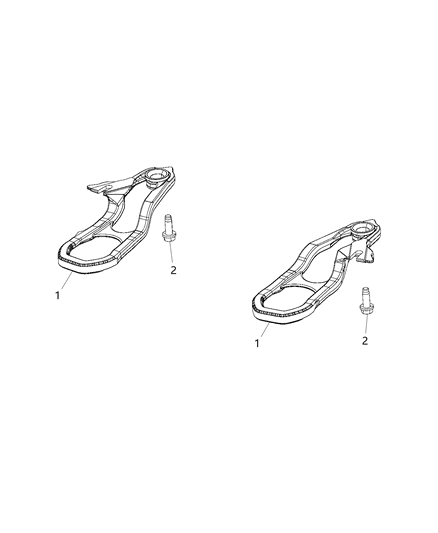 2020 Ram 1500 New Style Tow Hooks, Front Diagram