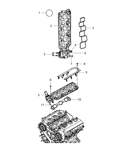 2010 Chrysler Sebring Intake Manifold Diagram 8 - Thumbnail