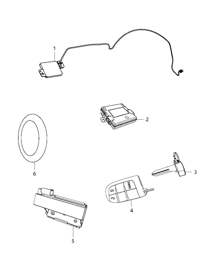 2017 Jeep Grand Cherokee Receiver Diagram for 68211125AF
